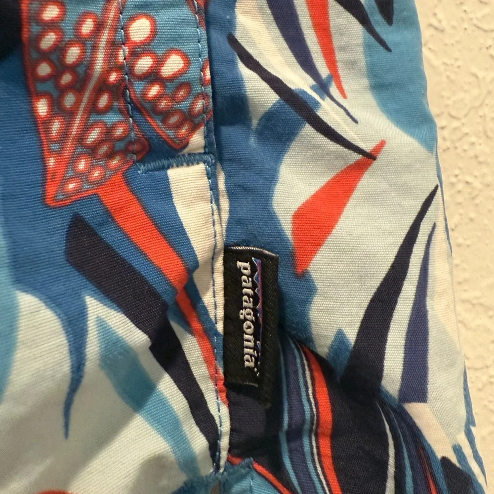 PATAGONIA Barely Baggies Shorts 2 1/2” Wild Paradise Catalyst Blue Medium‎ - Picture 7 of 7